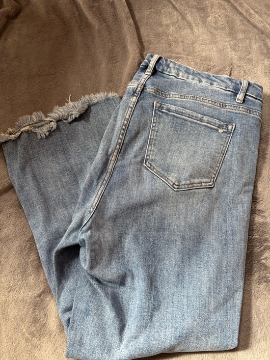 Mica Denim - Mica Straight Cropped Light Blue Denim Jeans